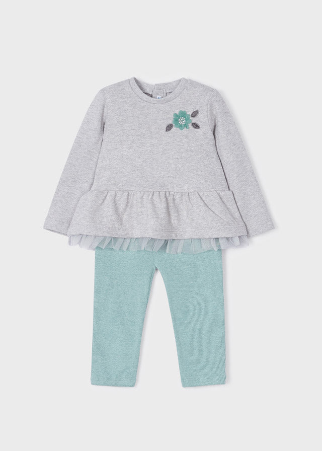 Conjunto leggings de tricotosa para bebé Lago SKU-2724