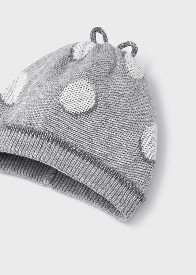 Conjunto pantalón de tricot con gorro recién nacido MAYORAL ECOFRIENDS Ref. 12/2505/39 Fog Vig
