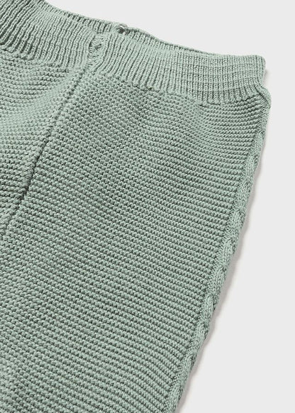 Conjunto pantalón y gorro de tricot para recién nacido MAYORAL ECOFRIENDS Ref. 12/2509/64 Mineral