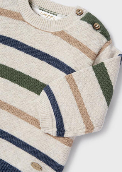 Conjunto pantalón y suéter para recién nacido Sku 2521 Color Milk Vig