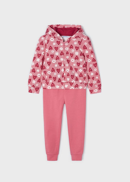 Conjunto pants 2 piezas con sudadera estampada para niña Art. 23-03851-030 Peonia