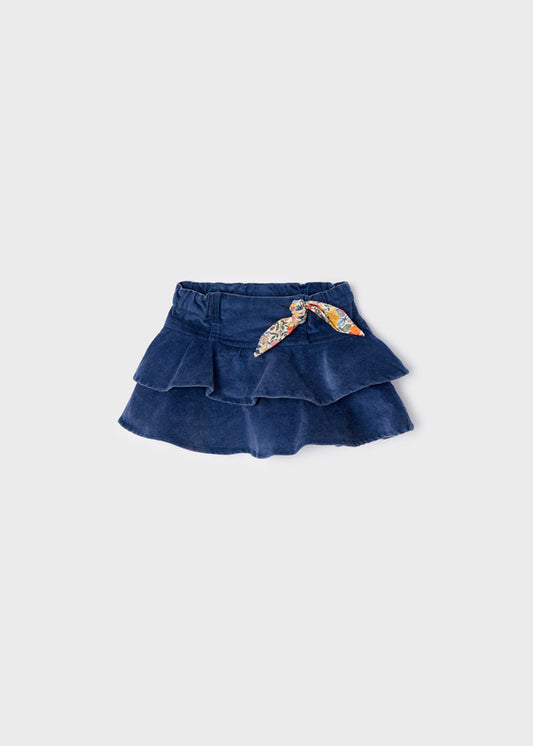 Falda de pana de mezclilla para bebé Sku 2935-Color 6 Indigo