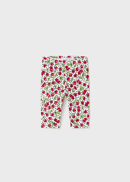 Legging estampado de algodón sostenible para bebé Art. 23-01773 Rojo