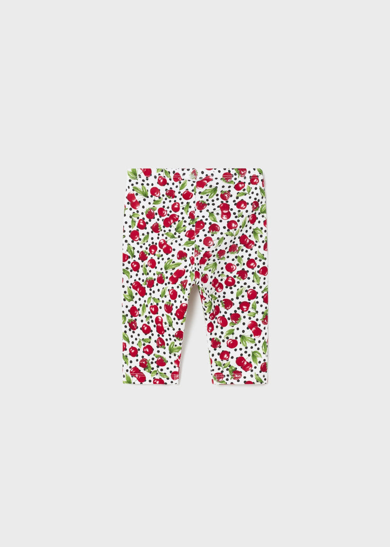 Legging estampado de algodón sostenible para bebé Art. 23-01773 Rojo