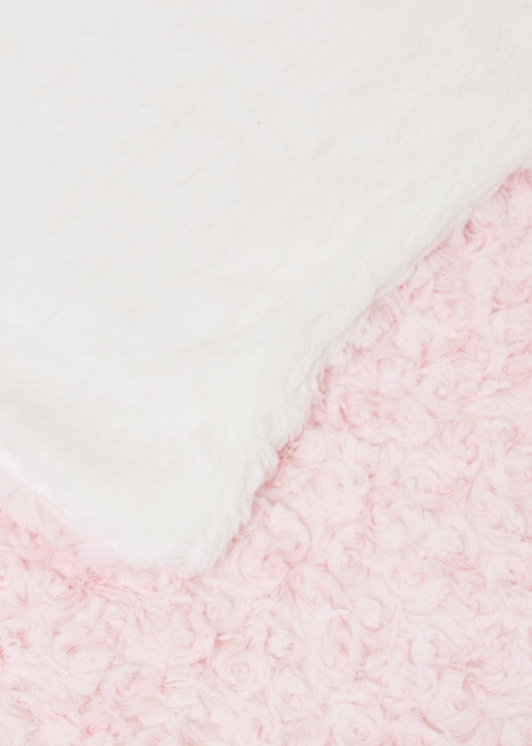 Manta pelo rosetones bebé Art. 30-19033-078 Rosa baby