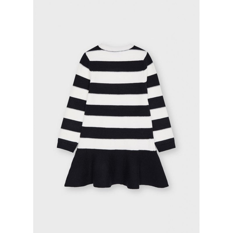 Vestido para niña rayas MAYORAL 4919-Negro – - Main Image