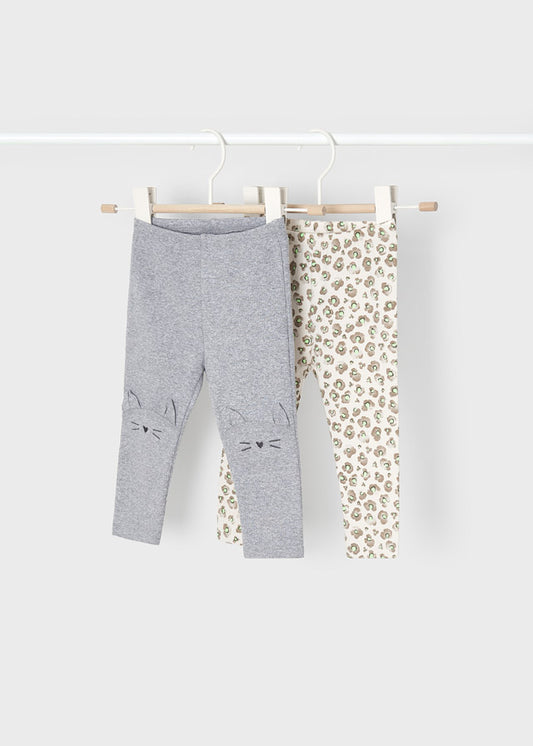Pack 2 leggings para bebé ECOFRIENDS Plata vig SKU-2721