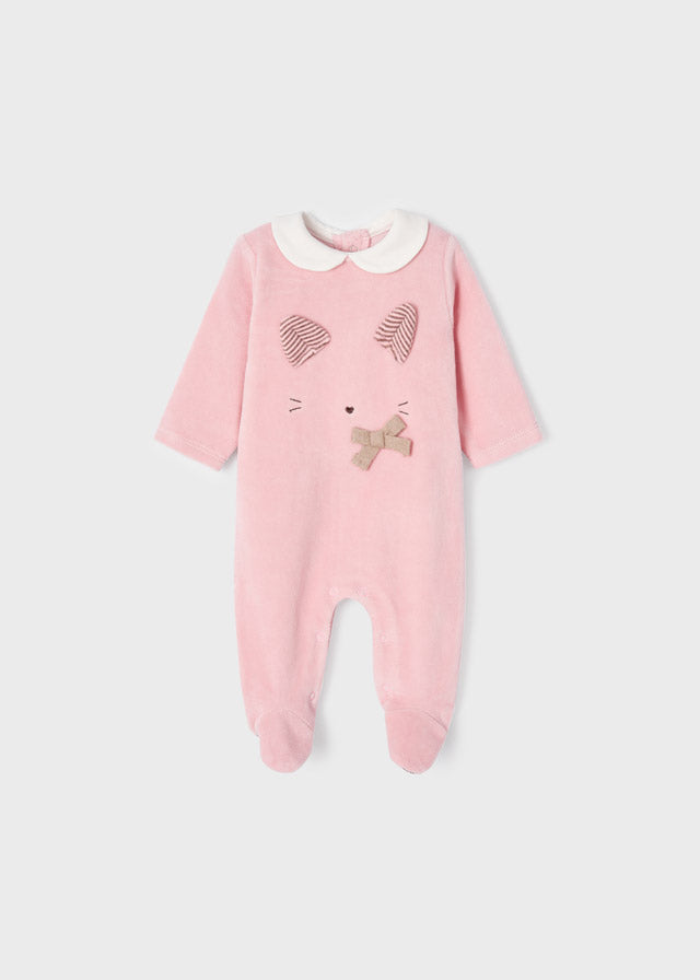 Pack 2 pijamas de punto aterciopelado para recién nacido Art. 12-02610-080