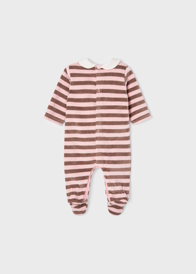 Pack 2 pijamas de punto aterciopelado para recién nacido Art. 12-02610-080