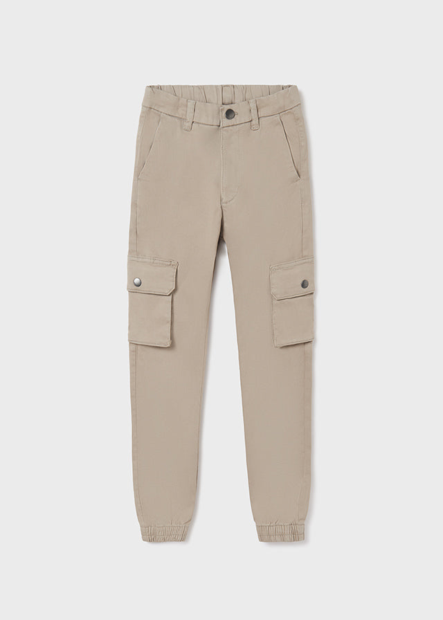 Pantalón chino cargo fit para chico Sku 7576 Color 27 Caliza