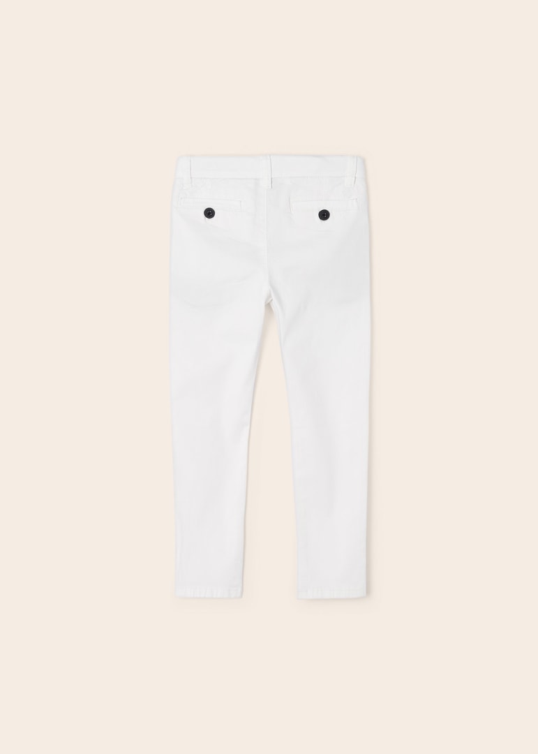 Pantalón chino de algodón para niño Art. 23-00512-034 Crudo