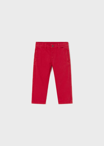 Pantalón chino de algodón para niño Art. 23-00522-024 Rojo