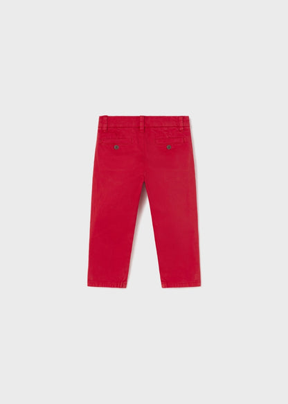 Pantalón chino de algodón para niño Art. 23-00522-024 Rojo