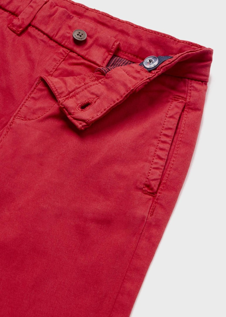 Pantalón chino de algodón para niño Art. 23-00522-024 Rojo