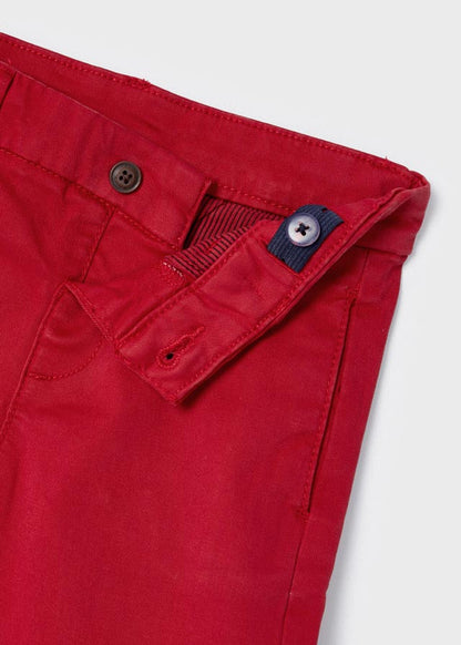 Pantalón chino slim fit para bebé ECOFRIEND Rojo SKU-521