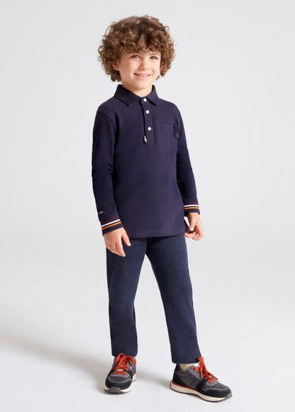 Pantalón chino tailoring fit para niño SKU-4582 Color 90 Marino