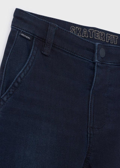 Pantalón de mezclilla skater fit para niño ECOFRIENDS SKU-4592 Color 38 Blue black