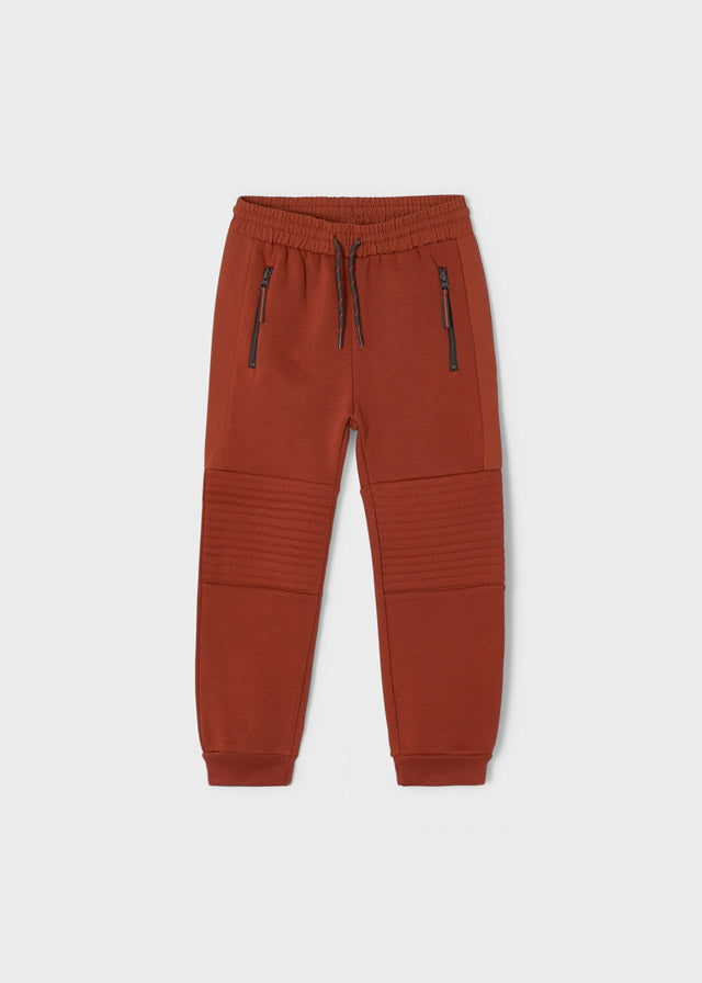 Pantalón de pants con rodilleras reforzadas para niño MAYORAL Ref 4586/32 Ladrillo