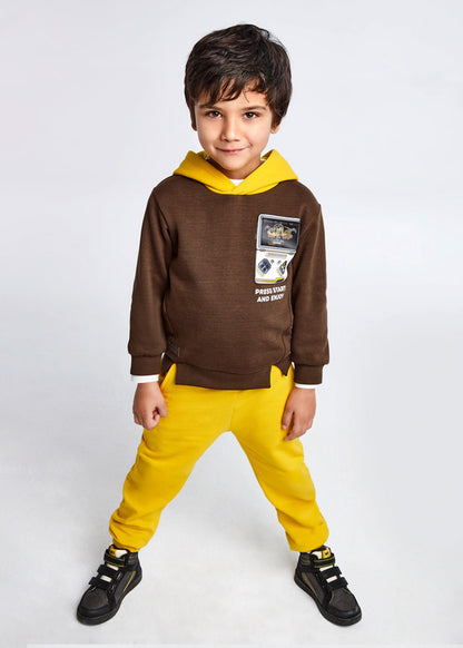 Pantalón de pants para niño Sku725 Color  46 Oro