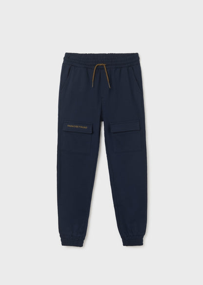 Pantalón largo deportivo con algodón para chico NUKUTAVAKE Ref. 23/6593/28 Marino