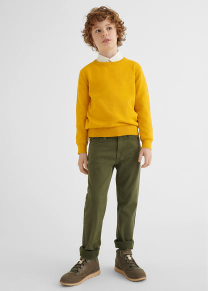 Pantalón regular fit para chico SKU 7574 Color 21 Liquen