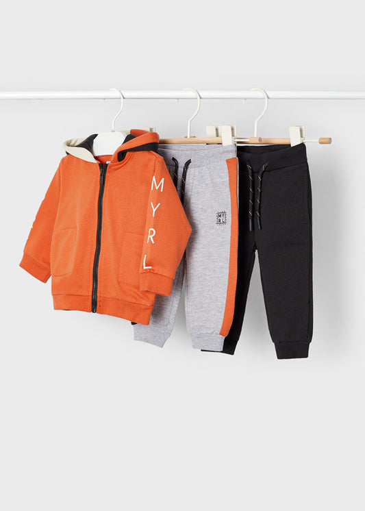Pants 3 piezas para bebé SKU-918 Color Zanahoria
