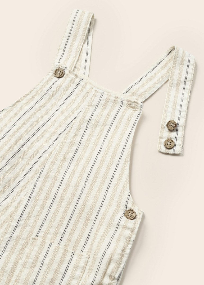 Peto corto con estampado en lino para bebé Art. 23-01634-019 Avena