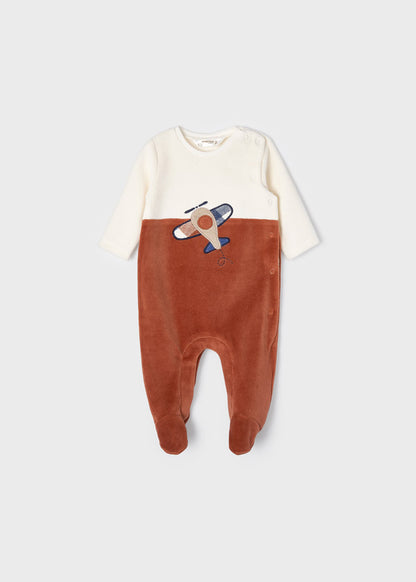 Pijama con aplique bordado para recién nacido MAYORAL ECOFRIENDS Ref. 2626/22 Caldera