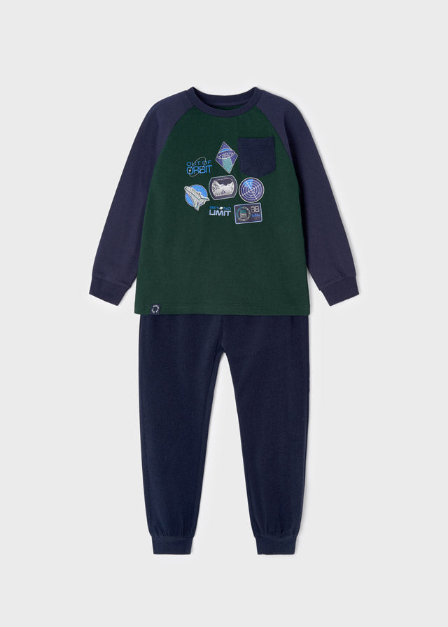 Pijama con motivo interactivo para niño SKU-4755 Color 71 Jade