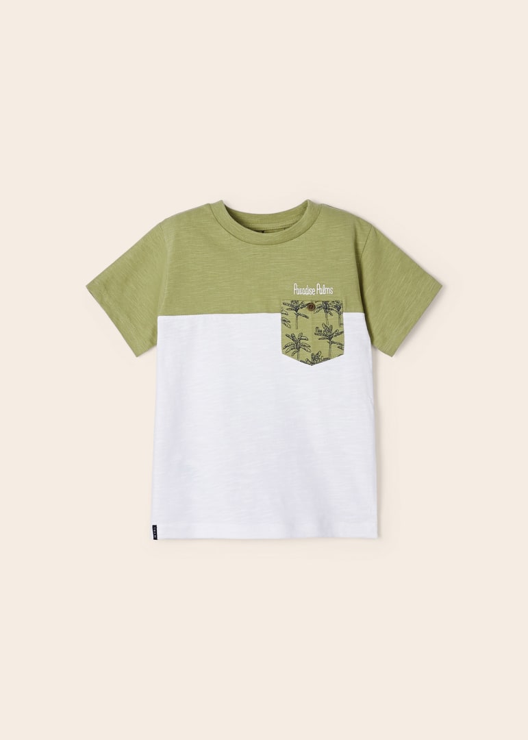 Playera con motivo estampado de algodón sostenible para niño KIWI SKU 3006