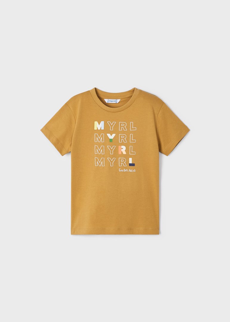Playera manga corta básico niño CAMEL SKU 170