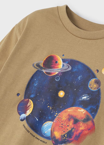 Playera manga larga con gráfica para niño ECOFRIENDS Galleta SKU-4002