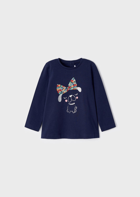 Playera manga larga con motivo gráfico para bebé ECOFRIENDS Royal SKU-2098