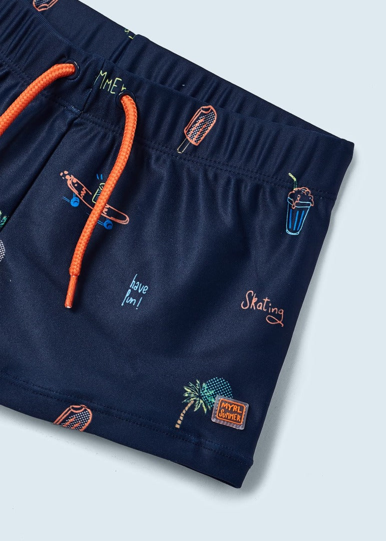 Set 2 bañadores de lycra con estampado para niño MARINO SKU 3682