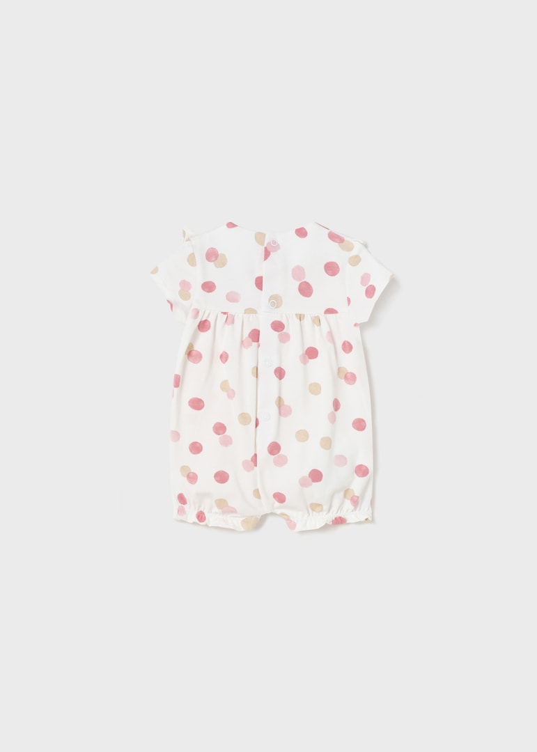 Set 2 pijamas cortas de algodón sostenible para recién nacido MAYORAL Ref. 23/1737/65 Rosa baby