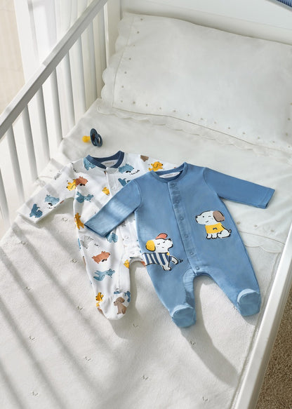 Set 2 pijamas de algodón sostenible para recién nacido MAYORAL Ref. 23/1757/63 Malibu