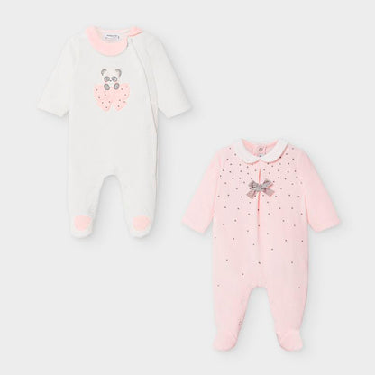 Set 2 pijamas tundosado Rosa baby SKU-2752