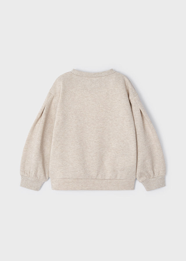 Sudadera con bordado para niña MAYORAL Ref. 4479/23 Vison vig
