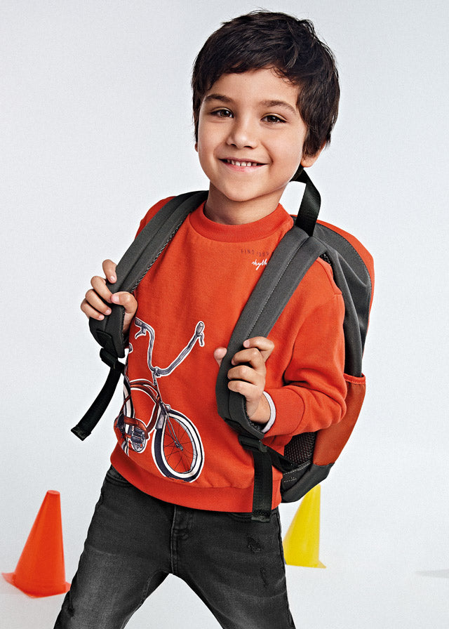 Sudadera con gráfica bicicleta para niño MAYORAL Ref 4453/89 Oxido