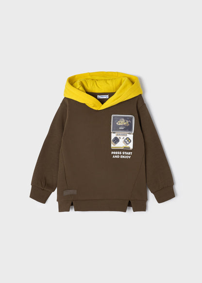 Sudadera con motivo interactivo para niño Mocca SKU-4455