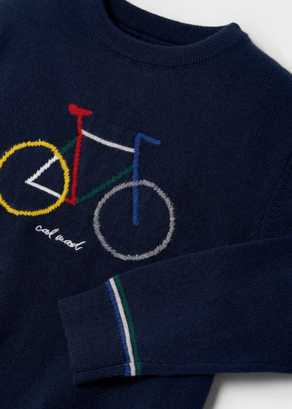 Suéter con intarsia de bicicleta para niño Sku 4386 Color