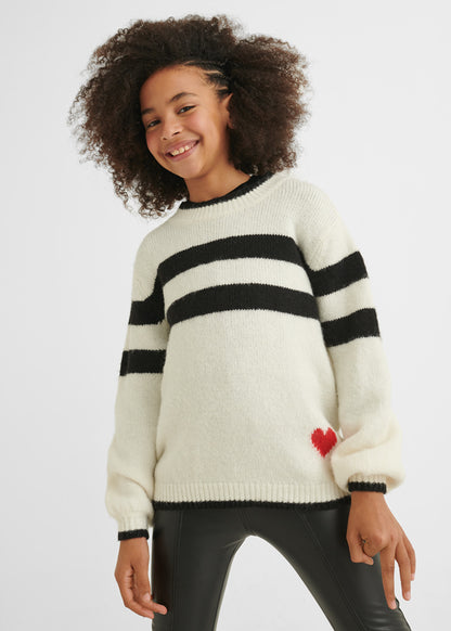 Suéter con rayas para chica ECOFRIENDS Art. 12-07370-042