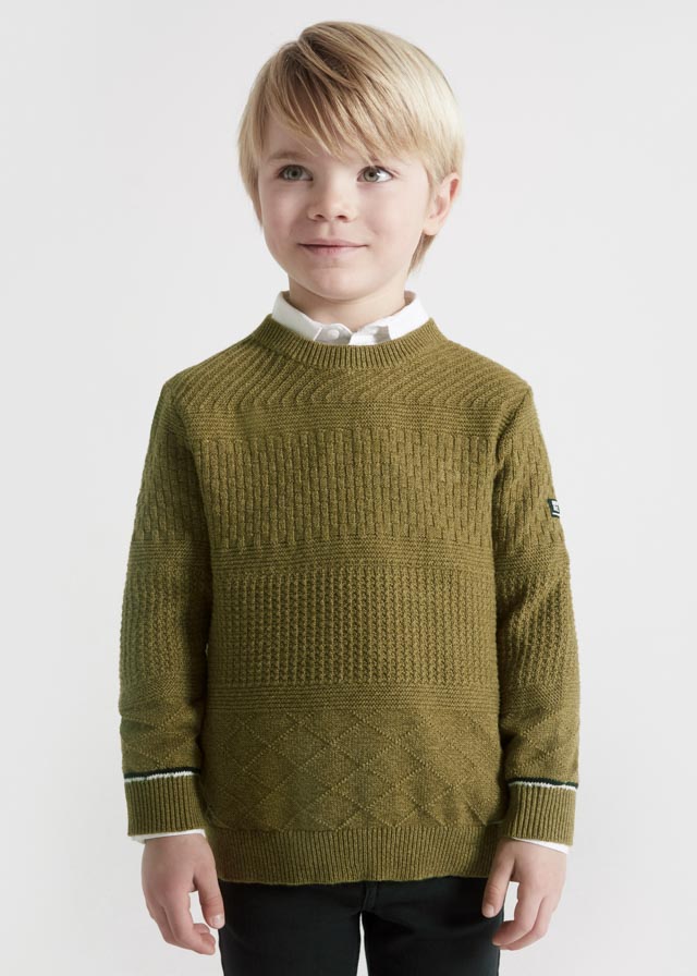 Suéter de estructura para niño Art. 12-04385- Color 053 Enebro