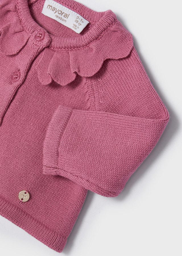 Suéter largo de tricot con mallas para recién nacido ECOFRIENDS Art. 12-02394-025