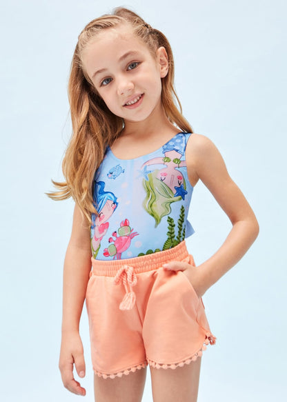 Traje de baño con motivo estampado para niña Art. 23-03793-020 Lavanda