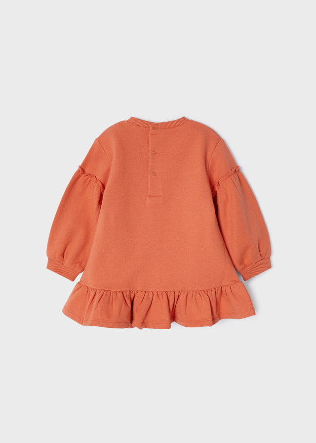 Vestido de felpa para bebé ECOFRIENDS Naranja SKU-2959