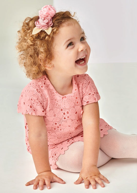 Vestido guipur SKU 1949 Color Rosado