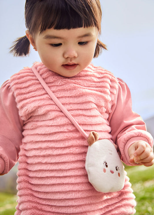 Vestido de pelo con bolso para bebé Rubor SKU-2950