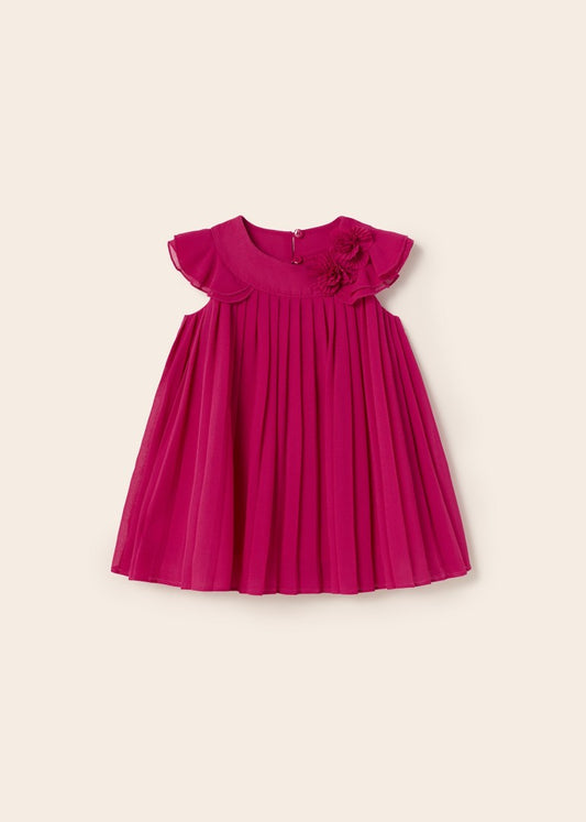 Vestido plisado para bebé Art. 23-01960 Orquidea