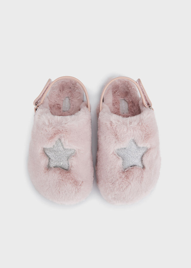 Zapatilla de casa pelo niña Rosa SKU-46337